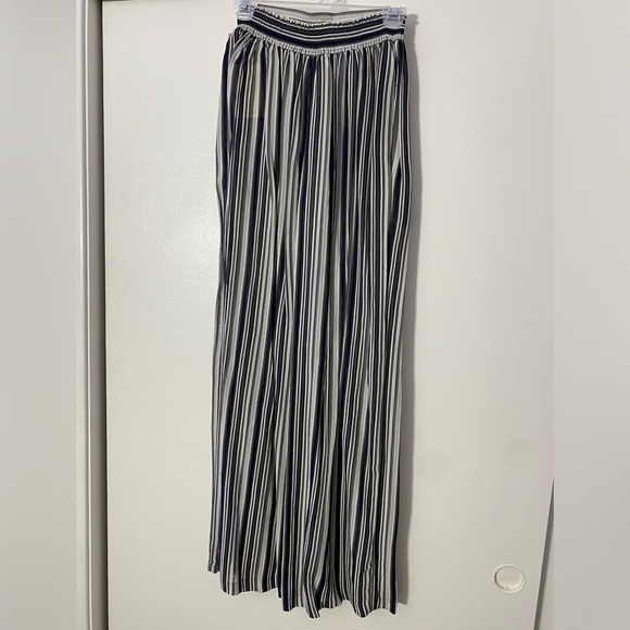 Jones & Co Size 10 90s Flowy Striped Ladies Pants - Picture 1 of 8